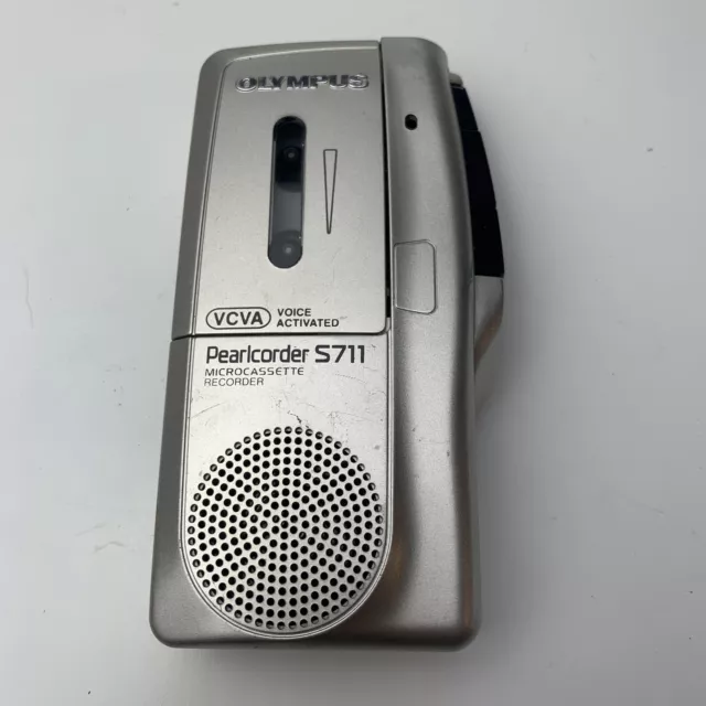 Olympus Pearlcorder S711 Microcassette Recorder Voice Activated - For parts