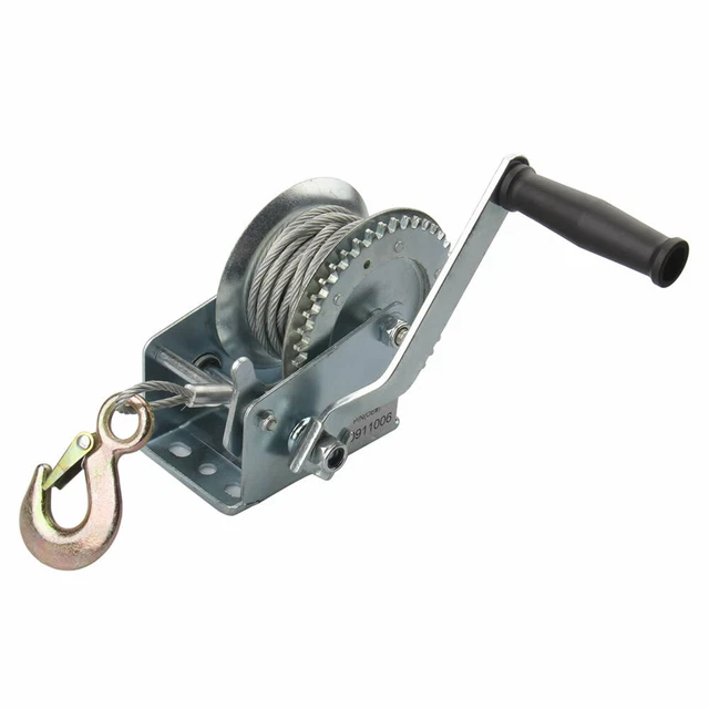 HAND WINCH BOAT Caravan Car Trailer 1200Lb With 20m Cable £21.89