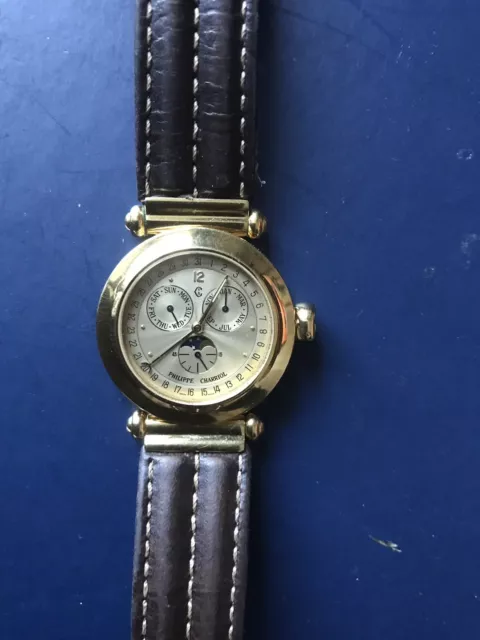 Philippe Charriol Moonphase Chronograph Christopher Columbus 1992 Watch