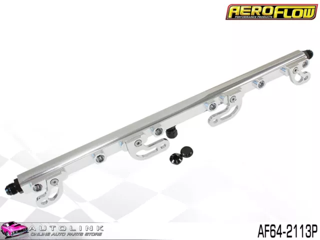 Aeroflow Billet Fuel Rail Kit Polished Ford Fg 4.0L Xr6 Turbo F6 F6E Af64-2113P