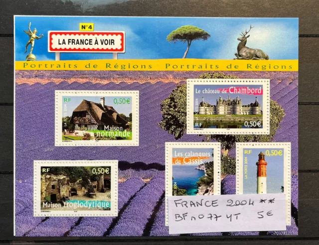 Timbres France 2004 Yt Bf N° 77 Neuf ** Mnh