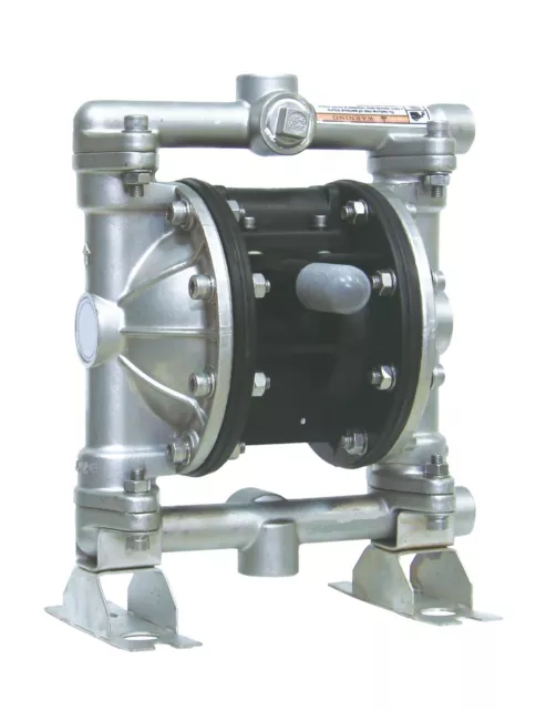 Industrial Chemical Resistant Stainless 1/2" inch Air TF Diaphragm Pump