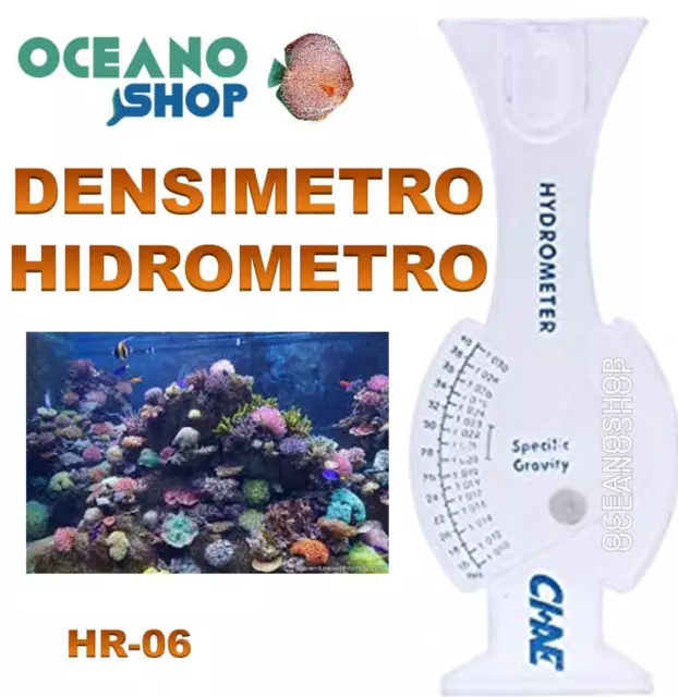 DENSIMETRO HIDROMETRO para ACUARIO MARINO  Salinidad SAL