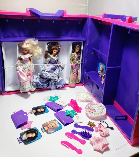 Star Model Agency Case Lot Of 3 Dolls And Accessories Star Model Agency Case Lot Of 3 Dolls And Accessories