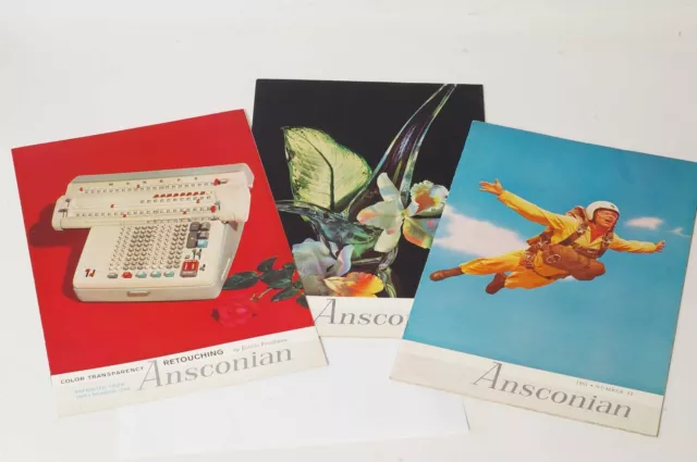 F66639 ~ Tres publicaciones de Ansconian - fotografía de Ansco 1960/61 - muy limpio