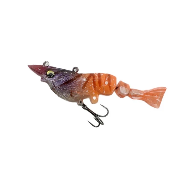 B&U Larve di gamberi galleggianti Esca morbida in silicone Maschere Wobbler Odore di pesce Vermi Richiamo di pesca Artificiale Swimba Bass Tackle  18
