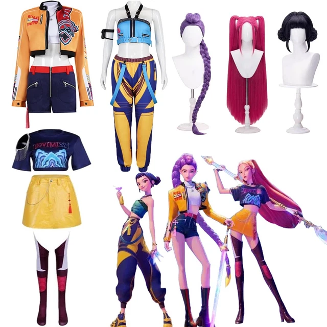A K-pop Demon Hunters Rumi Cosplay Costume Set And Fancy Dress For Women For A Halloween Party A K-pop Demon Hunters Rumi Cosplay Costume Set And Fancy Dress For Women For A Halloween Party
