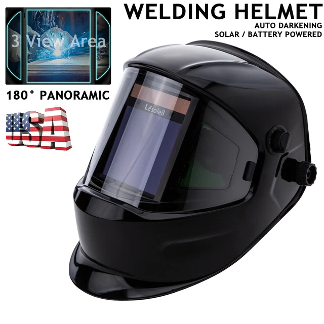 Large View Auto Darkening Welding Helmet True Color Weld Mask Hood ARC TIG MIG