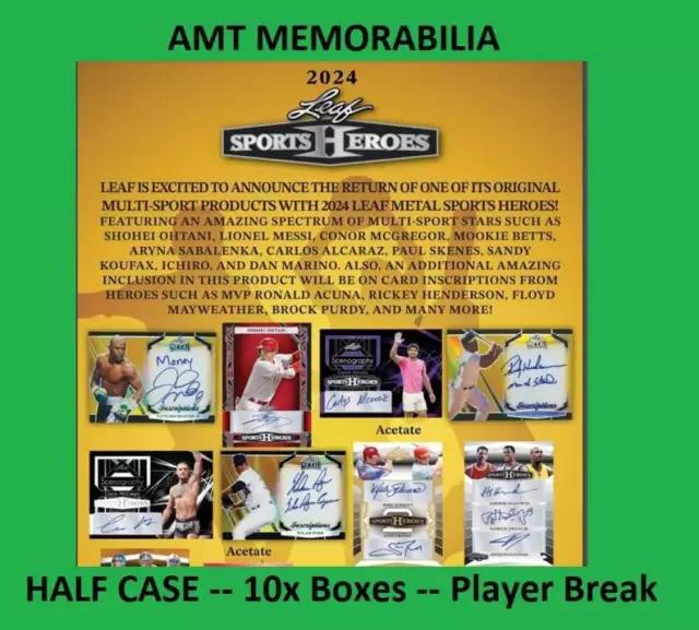 LIONEL MESSI 2024 Leaf Metal Sports Heroes Half Case 10X Box Break 2