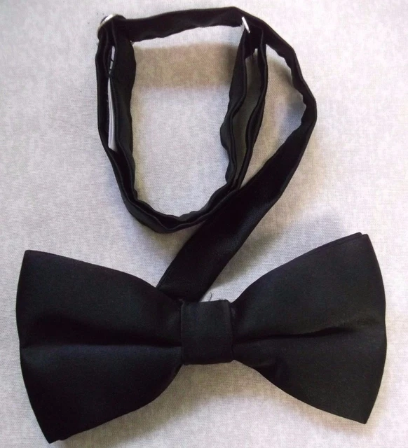 Bow tie Mens Bowtie Vintage Retro Adjustable Black