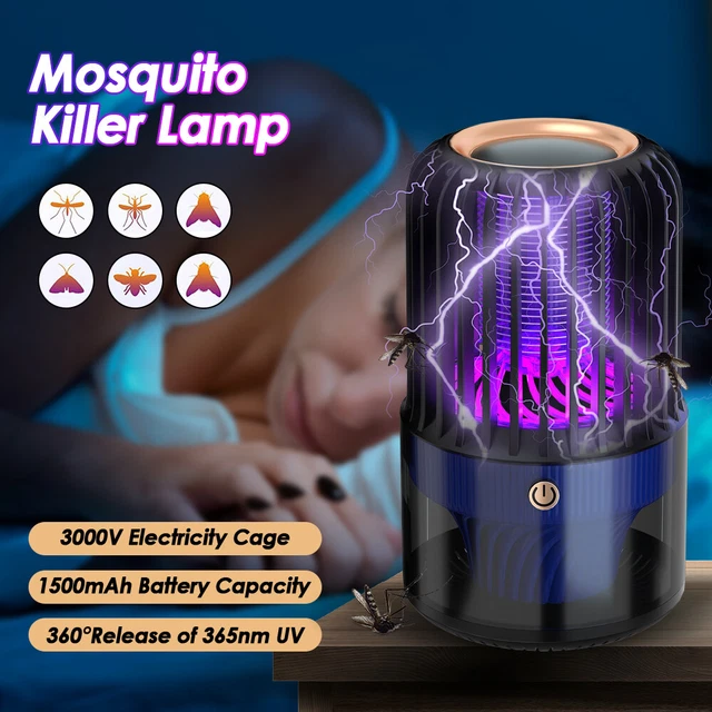 UV Moskito Killer Insektenvernichter LED Licht Insektenlampe Mückenfalle USB NEU