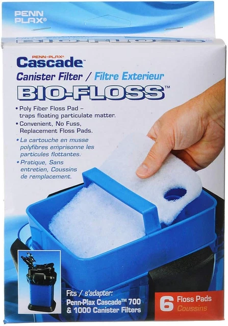Cascade Bio-Floss Replacement Poly Fiber Floss Pads for Cascade 700 & 1000 Canis