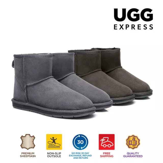 AUSTRALIAN SHEPHERD® UGG Kids Boots Sheepskin Wool Mini Classic Water Resistant