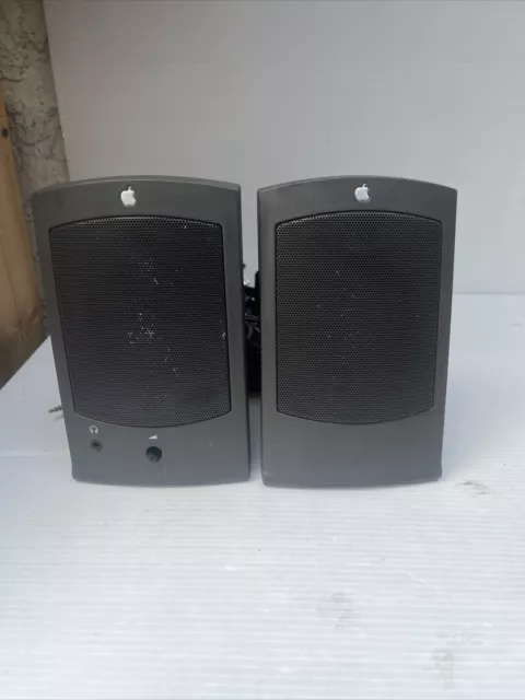 VINTAGE - Apple Mac Appledesign Powered Speakers II (M2497) - Tested Working✅