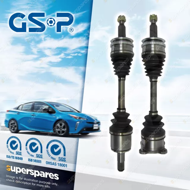 Pair GSP Front LH + RH CV Joint Drive Shaft for Mitsubishi Triton MQ MR MN ML