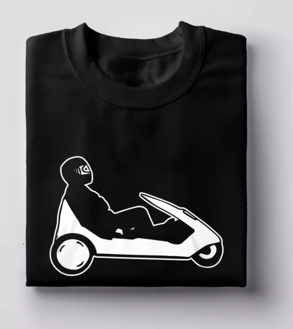 Sinclair C5 vehicle T Shirt, Electric Pushbike - Clive Sinclair zx Spectrum UK