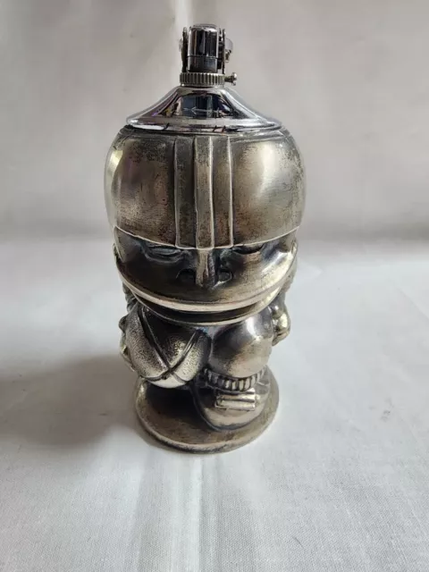 Vintage Art Deco Table Lighter Football Player Design Made In Japan. RARE