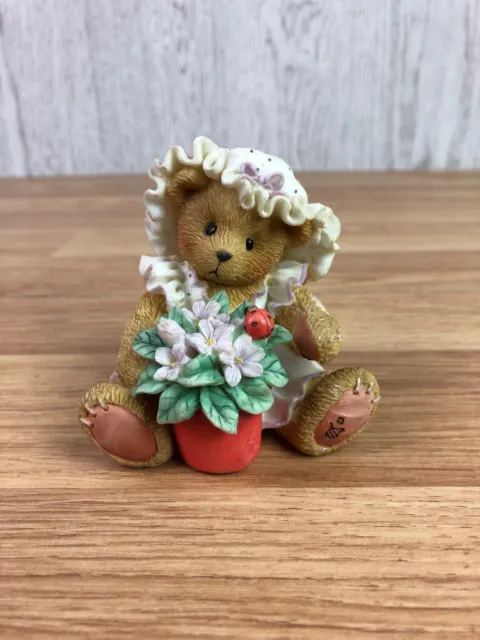 Cherished Teddies Violet "Blessings Bloom When You Are Near" 1995 Figurine