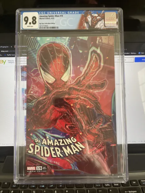 Amazing Spider-Man #19 John Giang  Trade Variant CGC 9.8 Custom Cgc Label