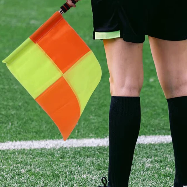 Jeu De Drapeaux D'arbitre De Football - Drapeaux D'entraînement De Hockey - Rouge Et Jaune 43x34 Cm