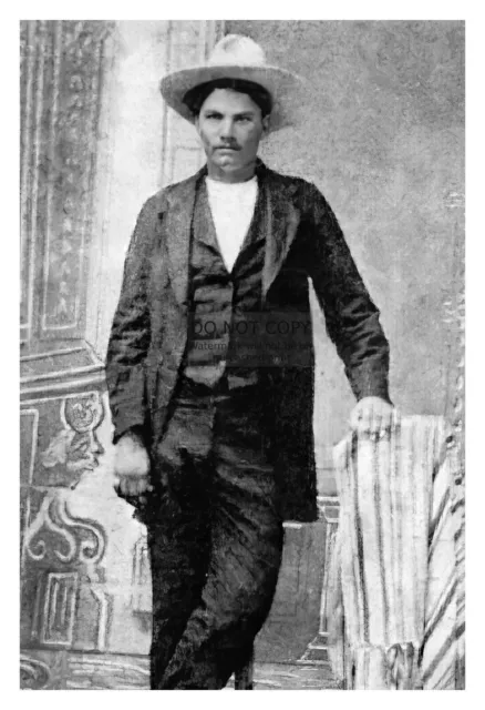 John Wesley Gun Slinger Fighter Old Wild West Outlaw 4X6 Photo