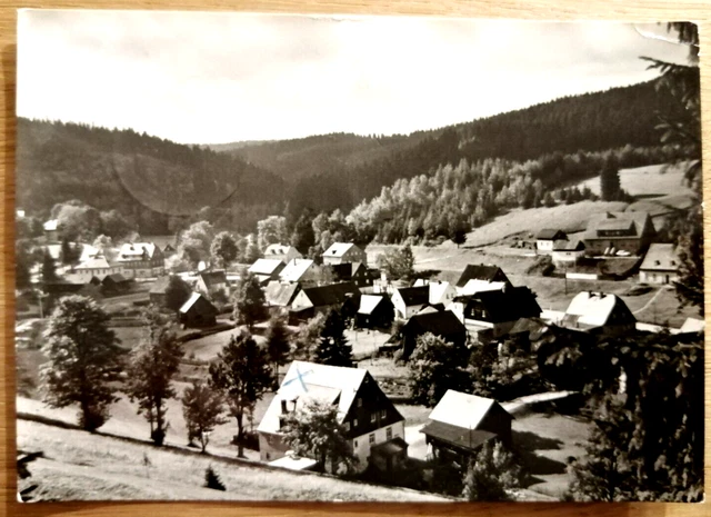 WILDENTHAL IM ERZGEBIRGE (Stadt Eibenstock) Karte mit s/wAufnahme