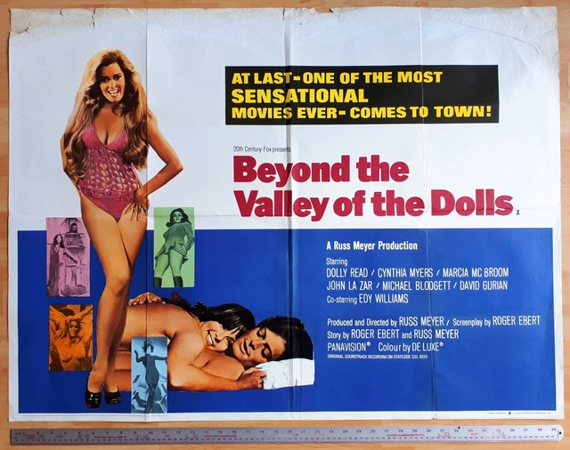 cat girl sex dolls RUSS MEYER'S BEYOND The Valley Of The Dolls 1970 UK Quad Movie Poster Sex  Film £22.00