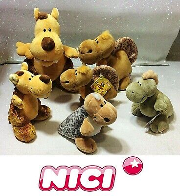 NICI NICI THE LANDLORDS PELUCHE SOFT PLUSH COLLEZIONE 2002 MAIALE MUCCA CAVALLO ASINO 