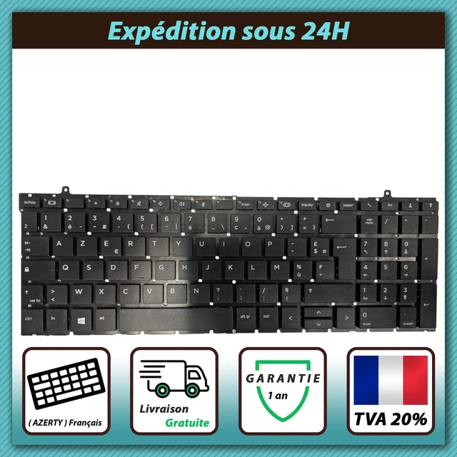 Clavier AZERTY Français Original Pour HP/Compaq - Référence AEAX6F00210, Noir, Neuf