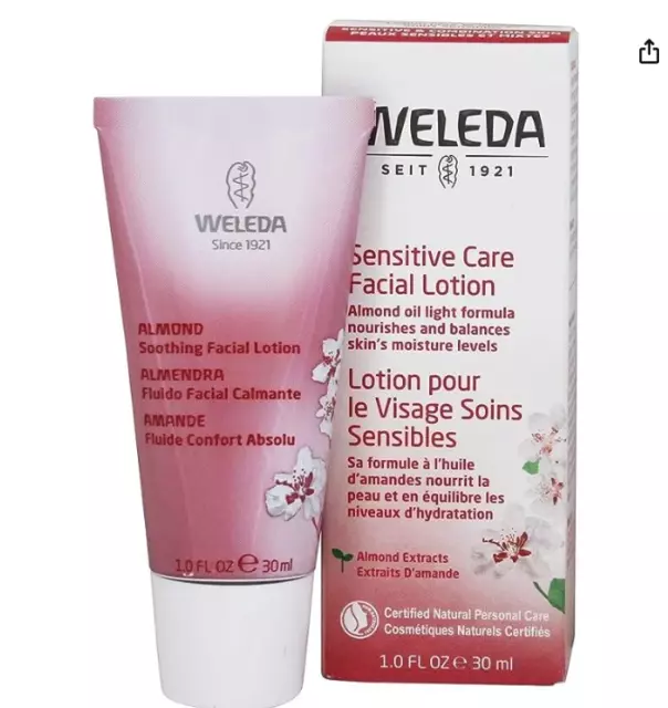 Weleda Organic Almond Soothing Facial Lotion 30ml for Sensitive Combination Skin