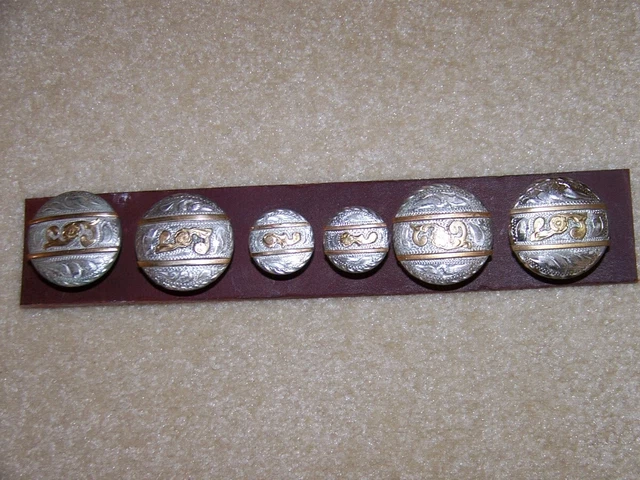 Juego De Concho Trasero De Tornillo De Madera De Plata Y Oro Decorativo Cantidad De Seis Conchos