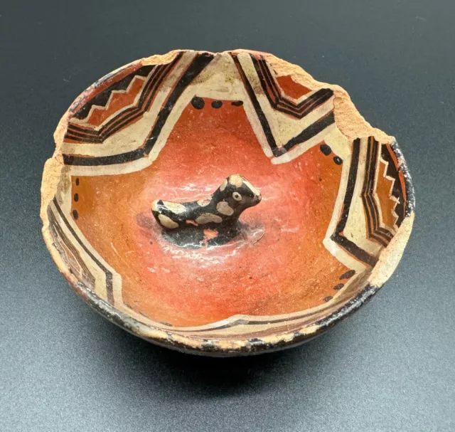 Mayan Yucatan Pre-Columbian decorated zoomorphic bowl 600-900 AD (A43)