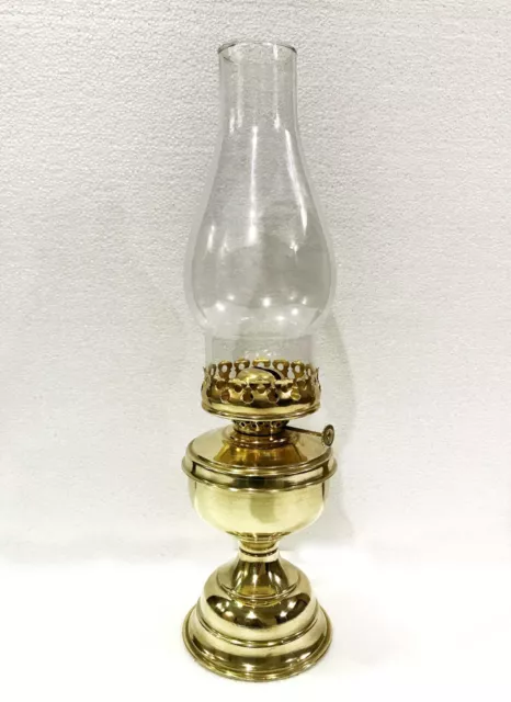 15 "Hurricane Öl Laterne Shiny Gold Messing Vintage-Stil Lampe Indoor - Outdoor