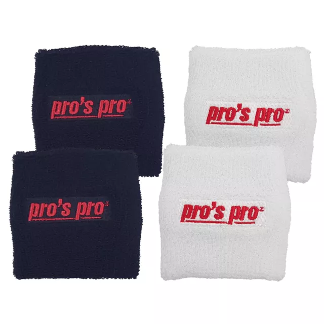 2er Set Schweißband Arm Schweißbänder  - Pros Pro Sport Fitness Tennis