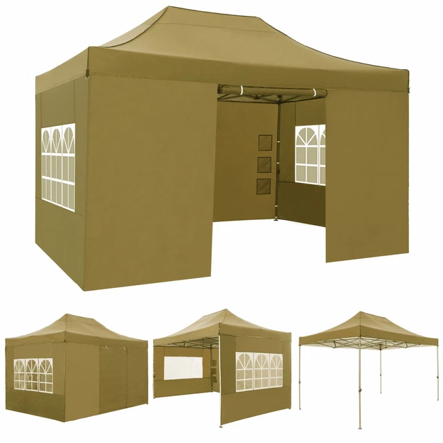 Pavillon Wasserdicht 3x3m/3,3x3,3m/3x4,5m Pavilon Pavillion UV-Schutz Gartenzelt
