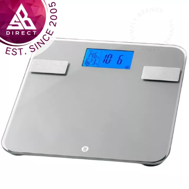 Weight Watchers Digital Electronic Precision Body Fat Analyser│Bathroom Scales