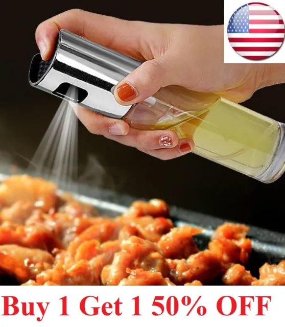 Olive Oil Sprayer Cooking BBQ Air Fryer Mister Spray Pump Fine Bottle Kitchen