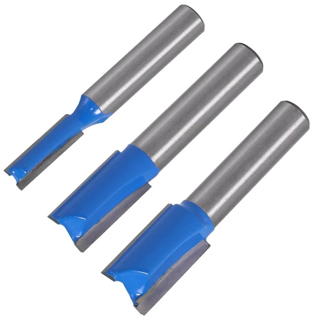 Straight Tooth Carpenter Milling Cutter 8mm Shank Router Bits  Woodworking