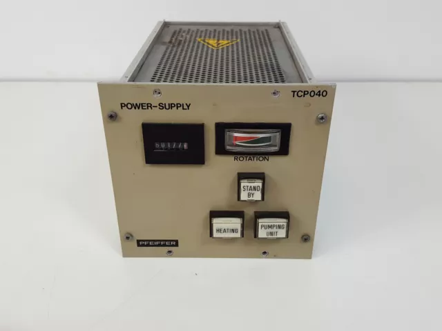 Pfeiffer Power Supply Model: TCP 040 Turbo Pump Controller Lab
