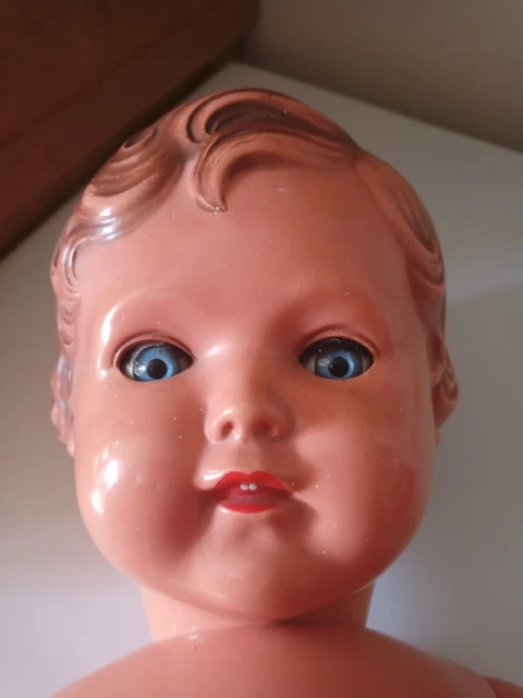 Ancienne Poupée Poupon Baigneur En Celluloïd Snf 40 France Vintage