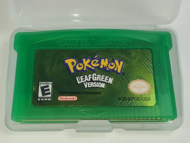 Pokemon Leaf Green Version Gameboy Advance GBA Nintendo Game Boy Cartridge
