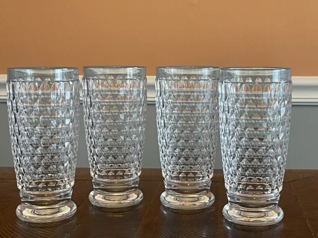 Villeroy & Boch Glasses Clear Boston Highball Set of 4 Tall Tumblers