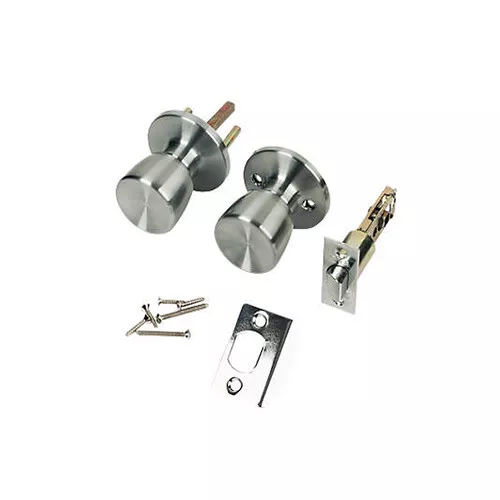 ERA 87351 Mortice Passage Door Knob Pack Set Satin Chrome Stainless Steel 67mm