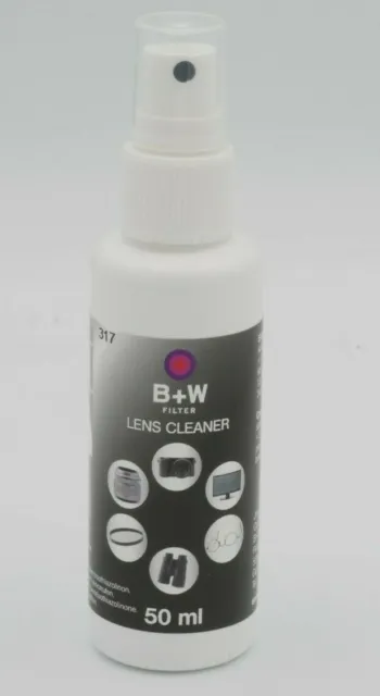 B+W Lens Cleaner Reinigungsspray 50 ml Pumpspray für Objektive und Filter