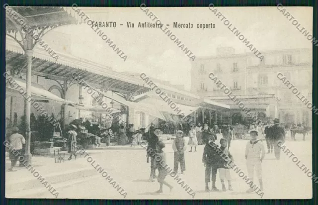 Taranto Città Mercato cartolina QQ5083