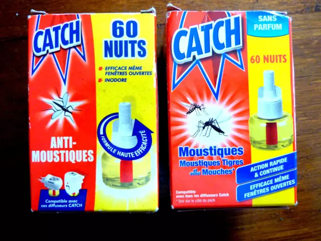 LOT 2 RECHARGES anti-moustiques Catch - 60 nuits EUR 16,00 - PicClick FR