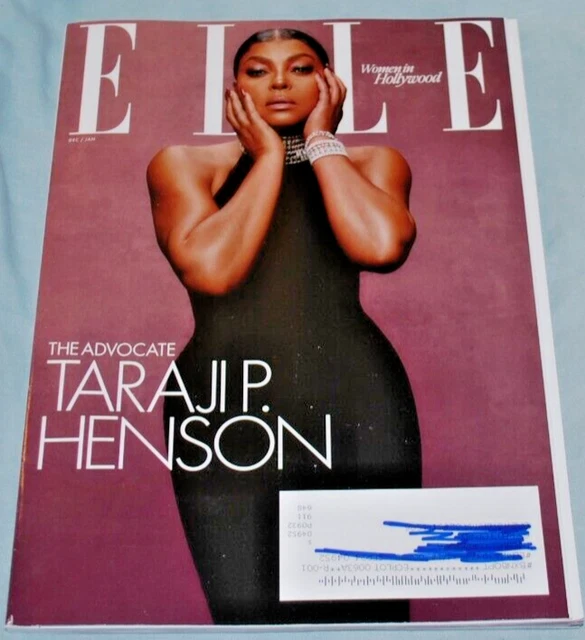 ELLE MAGAZINE January 2024 TARAJI P HENSON Fast Free Ship £6.68