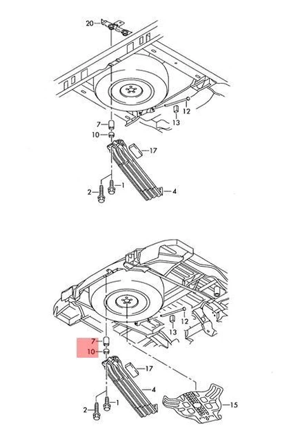 Câble Commande VW Campmobile T5 T6 – Genuine 7H0843954D – Neuf
