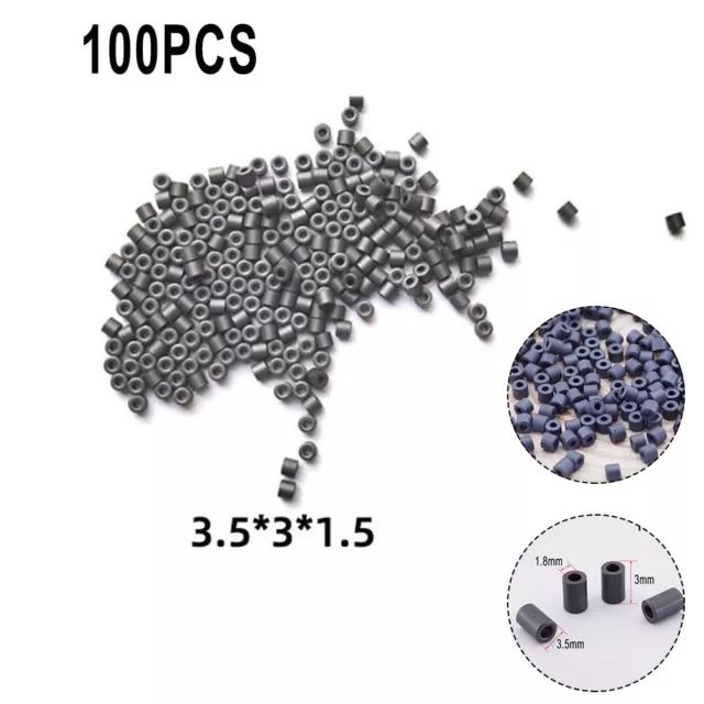 100pcs Creux Ferrite Trou Perles 3.5 3 1.5mm Anti-brouillage Coeur Emi Filtre En