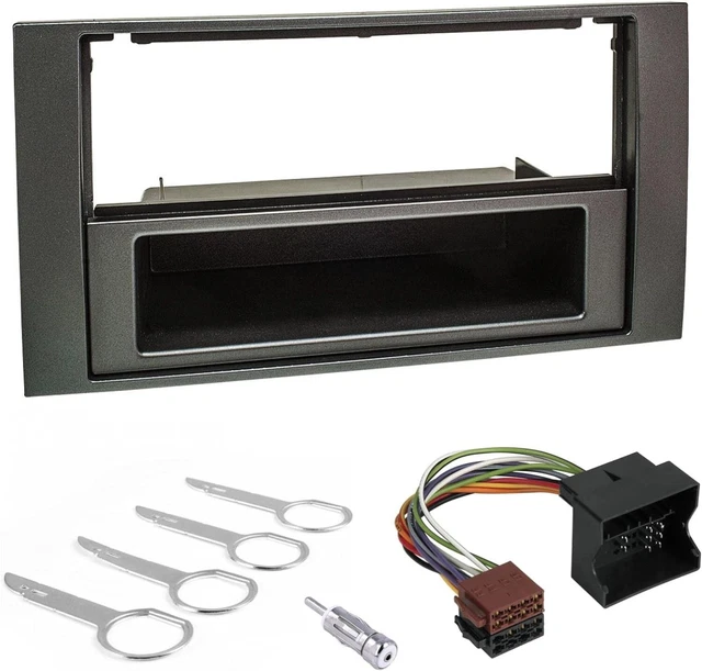 Sound-way kit di installazione telaio radio auto DIN singolo, telaio pannello anteriore 1 DIN